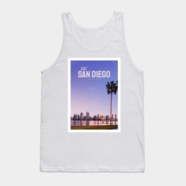 Visit San Diego Tank Top by Mercury Club